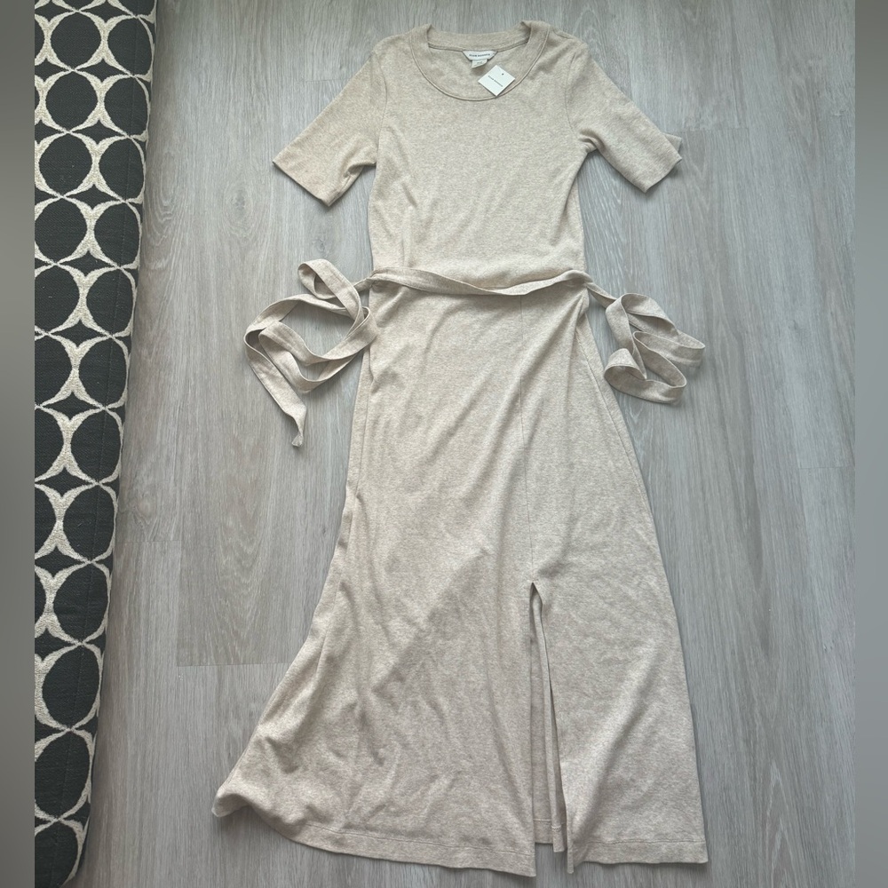 Club Monaco Cream Tie Knit Dress